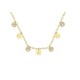 Collar Acero Inoxidable Dorado con Cristales Emoji Carita Feliz