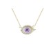 Collar Frau Elegance Ojo Turco color rosa con Circonia